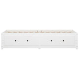 Day Bed without Mattress White 75x190 cm Small Single Solid Wood Pine 821600