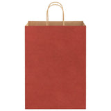 Paper Bags 250 pcs with Handles Red 32x17x44 cm 4101762
