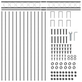 Fence Element ASSEN Grey 170 x 100 cm Steel 42003913