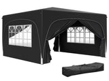 3 x 3m Pop-Up Gazebo Shelter, with Accessories - Black T3398P318693