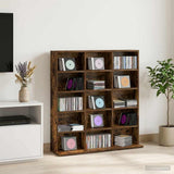 CD Cabinet Smoked Oak 96 x 23.5 x 97.5 cm Engineered Wood 8012670