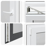 Basement Window "RISOR" 50x75 cm Tilt&Turn DIN Left Anthracite 4108428