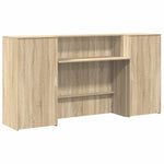 Reception Desk Sonoma Oak 200x50x103.5 cm Engineered Wood 3324216
