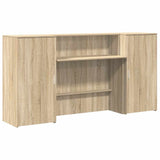 Reception Desk Sonoma Oak 200x50x103.5 cm Engineered Wood 3324216
