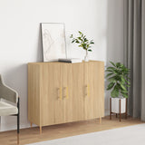Sideboard Sonoma Oak 90x34x80 cm Engineered Wood 828095