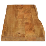 Table Top 120x40x3.8 cm Live Edge Solid Wood Mango 370782