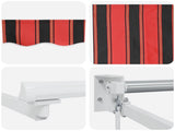 Retractable Awning Orange, Black and Yellow 2.5 x 2 m 3418870
