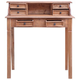 Writing Desk with Drawers 90x50x101 cm Solid Mahogany Wood 283912