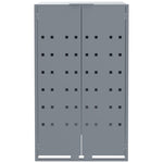Wheelie Bin Storage for 3 Bins Grey 207x79x117 cm Steel 3279988