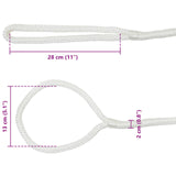 Boat Rope 15 m 2 White Polyester 42029826