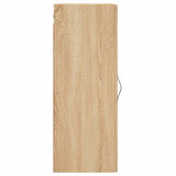 Wall Mounted Cabinet Sonoma Oak 34.5x34x90 cm Engineered Wood 834997