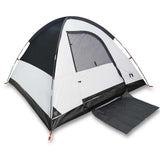 Camping Tent Dome 3-Person White Blackout Fabric Waterproof 94698