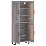 Highboard Grey Sonoma 69.5x34x180 cm Engineered Wood 3199711