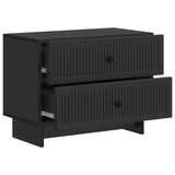 Bedside Cabinet Black 62 x 34.5 x 47.5 cm Engineered Wood 893856