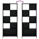 Bookcase Black 72x28x172 cm Engineered Wood 3213652