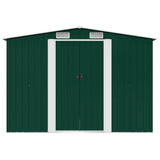 Garden Storage Shed Green Metal 257x205x178 cm 42910