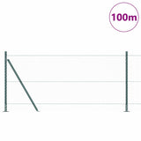 Welded Wire Fence with Concrete Base 100 x 1 m 3353589