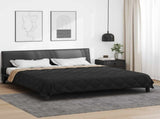 Full Year Duvet Black and Taupe 220 x 240 cm Microfiber 42025617
