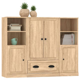Highboards 3 pcs Sonoma Oak Engineered Wood 3185322