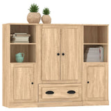 Highboards 3 pcs Sonoma Oak Engineered Wood 3185322