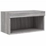 6 Piece TV Wall Units with LED Grey Sonoma Engineered Wood 3216627