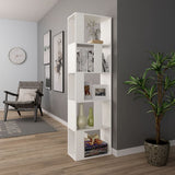 Book Cabinet/Room Divider White 45x24x159 cm Engineered Wood 800108