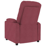 Massage Chair Wine Red Fabric 339095