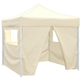 Foldable Tent 3x3 m with 4 Walls Cream 41464