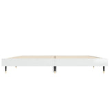 Bed Frame without Mattress High Gloss White 135x190 cm Double 832183
