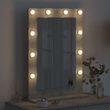 Vanity Mirror Rectangular Concrete Grey 70 x 50 x 18 cm 868336