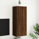 TV Wall Cabinet Brown Oak 40.5x30x102 cm Engineered Wood 836937