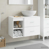 Bathroom Furniture Set 2 pcs White Engineered Wood 3403912