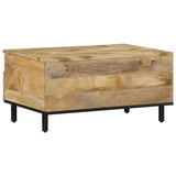 ZNTS Coffee Table 80x54x40 cm Solid Wood Mango 358225