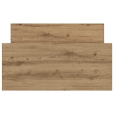 Bed Frame without Mattress Artisan Oak 100x200 cm Engineered Wood 857477