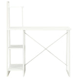 Desk with Shelving Unit White 102x50x117 cm 20282