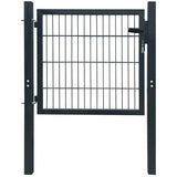 Fence Gate Steel Anthracite 100x100 cm 142026