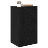 Sideboard with Drawer Black Oak 40 x 33 x 70 cm Engineered wood 881002