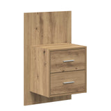 Headboard With Cabinet 3 pcs Artisan Oak Engineered Wood 3415940