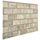 ZNTS 3D Wall Panels with Sand Brick Design 10 pcs EPS 147201