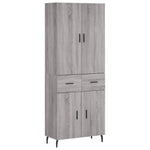 Highboard Grey Sonoma 69.5x34x180 cm Engineered Wood 3198167
