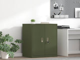 Storage Cabinet Olive Green 60 x 40 x 90 cm Steel 891728