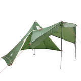 Camping Tent Tipi 5-Person Green Waterproof 4009407