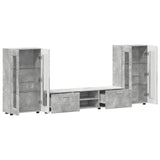 TV Cabinet Set FLORIN 3 pcs Concrete Grey Engineered Wood 3397937