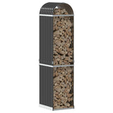 Log Holder Anthracite 40x45x170 cm Galvanised Steel 364558