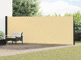 Retractable Side Awning Sand 500 x 180 cm Polyester 42035486