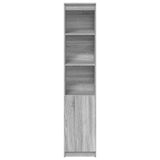 Highboard Grey Sonoma 37.5x35x180 cm Engineered Wood 861675