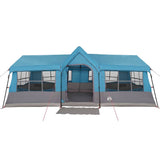 Family Tent with Roof Blue and Grey 622 x 295 x 238 cm 4100701