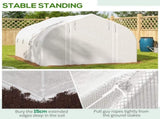 4 x 3 Walk-in Polytunnel Greenhouse, Zipped Roll Up Sidewalls, Mesh Door, 8 Mesh Windows, Tunnel T3398P318598