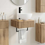 Wall-Mounted Wash Basin Artisan Oak 40 x 41 x 40.5 cm 890187
