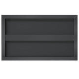 Wall Shelves 2 pcs 75x30 cm Black Stainless Steel 30291